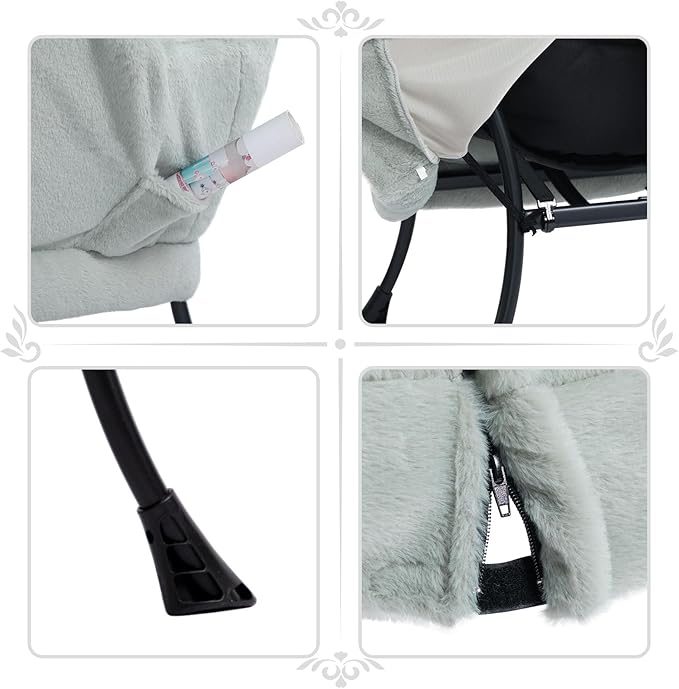 HollyHOME Fabric Lazy Chair - Image 6
