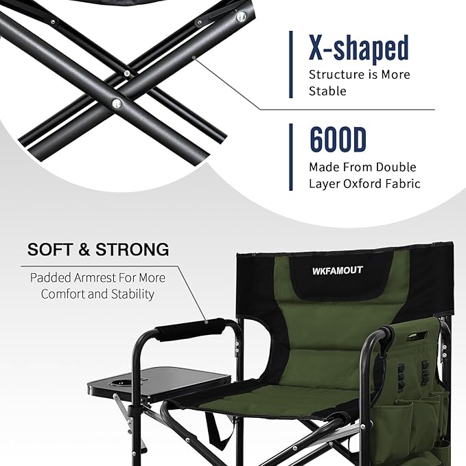 Tall Folding Directors Chair - Image 6