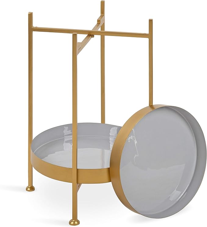 Kate and Laurel Nira Two-Tiered Mid-Century Side Table, Chic Modern End Table - Image 7
