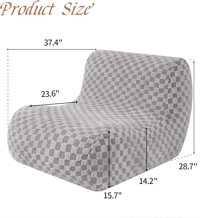Bean Bag Chairs for Adults, Comfy Floor Sofa - Image 2