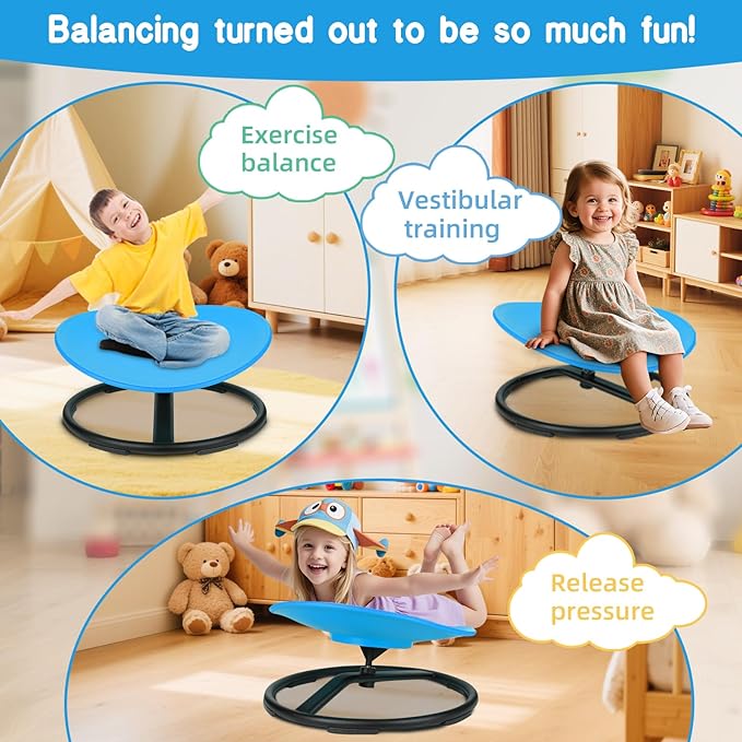 Spinning Chair for Autistic Kids, Sensory Chair for Kids Swivel Chair Training - Image 4