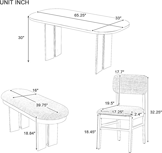 Ball & Cast Wood Dining Table Set - Image 2