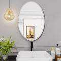Oval Bathroom Mirror, 18X26 inch Oval Frameless Mirror, Frameless Mirrors by WALLMOUNTEDMIRRORS