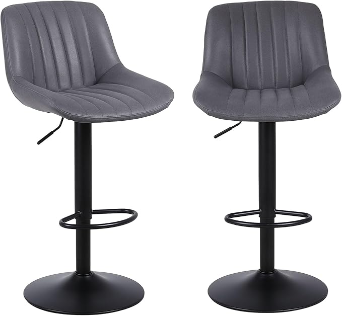 Bar Stools Set of 2, Swivel Counter Height Barstools by Youhauchair