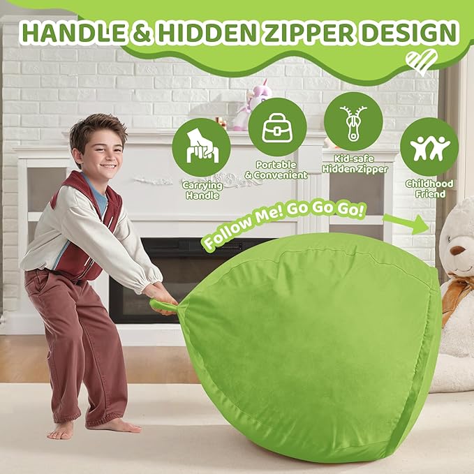 2FT Bean Bag Chair, Comfy Bean Bag Chairs - Image 4