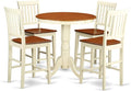 East West Furniture EDVN5-WHI-W 5 Piece Kitchen Counter Height Dining Table Set by EastWestFurniture