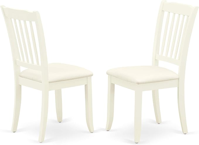 East West Furniture LGDA5-LWH-C 5 Piece Dining Room Table Set Includes a - Image 6
