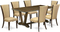 East West Furniture V777VE703-7 7 Piece Dining Table Set Consist of a Rectangle by EastWestFurniture