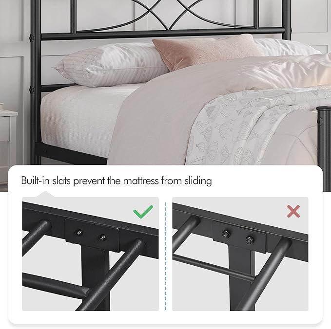 Yaheetech Twin Size Bed Frame Metal Platform Bed - Image 4