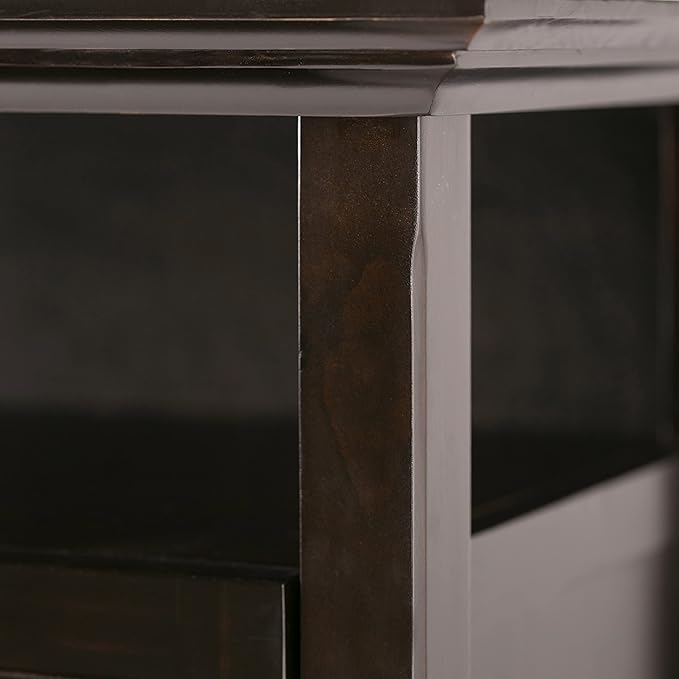 SIMPLIHOME Amherst 54-inch Wide Solid Wood TV Stand in Hickory Brown, - Image 7