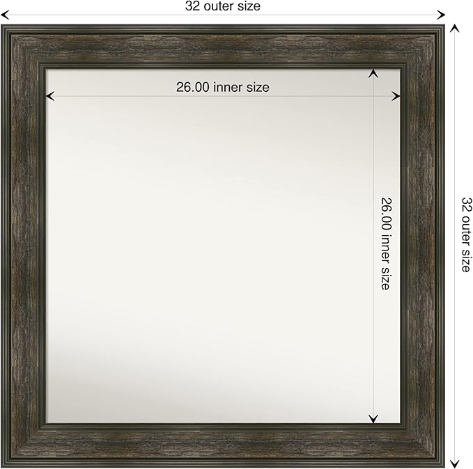 Amanti Art Grey Bathroom Mirror - Image 4
