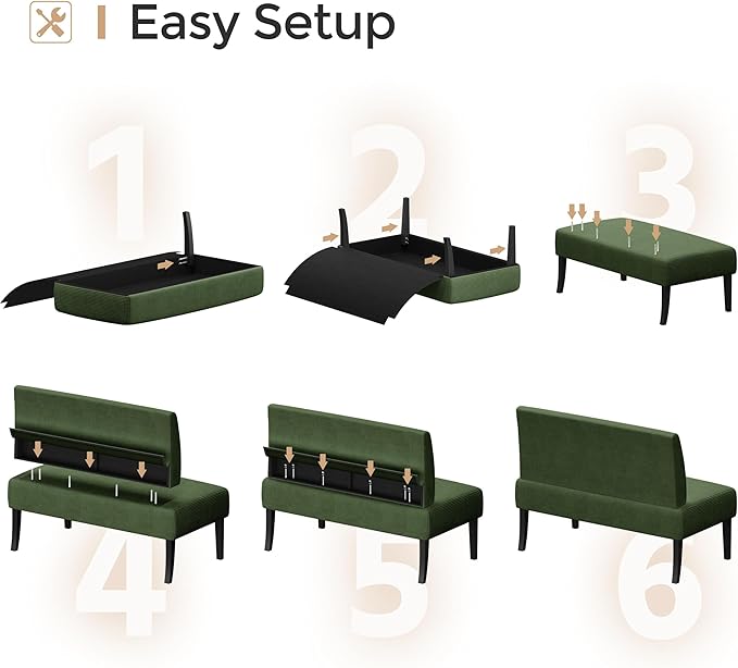 Yaheetech Small Mini Sofa Couch Armless Loveseat Futon - Image 6