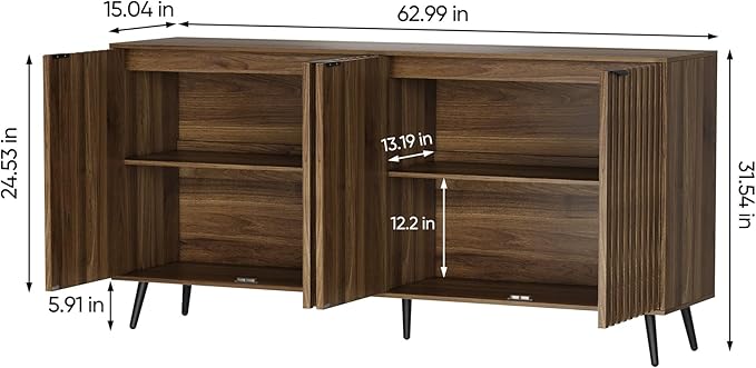 Semiocthome Walnut Buffet Cabinet - Image 2