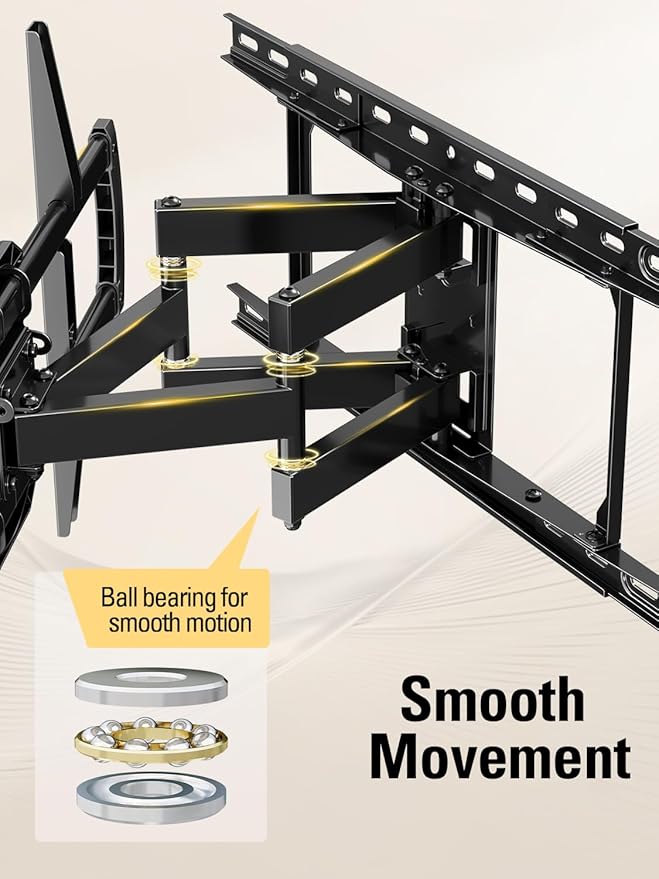 Mounting Dream TV Wall Mount for Most 42-84 Inch TVs, Full Motion Wall Mount - Image 2