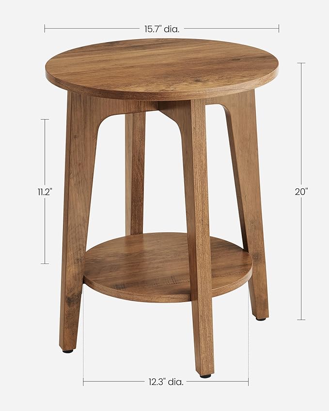 VASAGLE Side Tables, Small Round End Table - Image 3