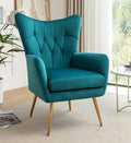 Container Furniture Direct Modern Chic Mid-Century Velvet Accent Armchair by ContainerDirect