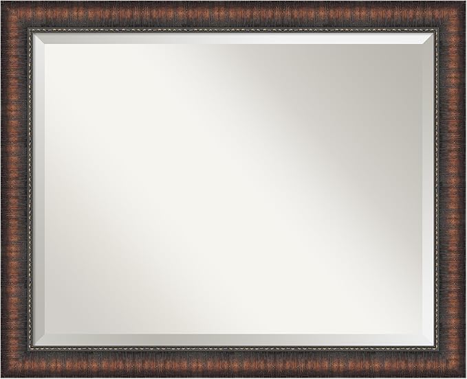 Amanti Art Brown Bathroom Mirror by AmantiArt