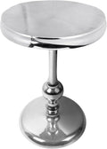 CLEENTABLE Pedestal Round Side Table- Lightweight Metal Table by CLEENTABLE