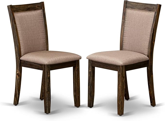 East West Furniture X727MZ716-6 6 Piece Dinette Set Contains a Rectangle Dining - Image 4