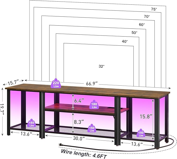WelFurGeer Industrial Metal TV Stands - Image 6
