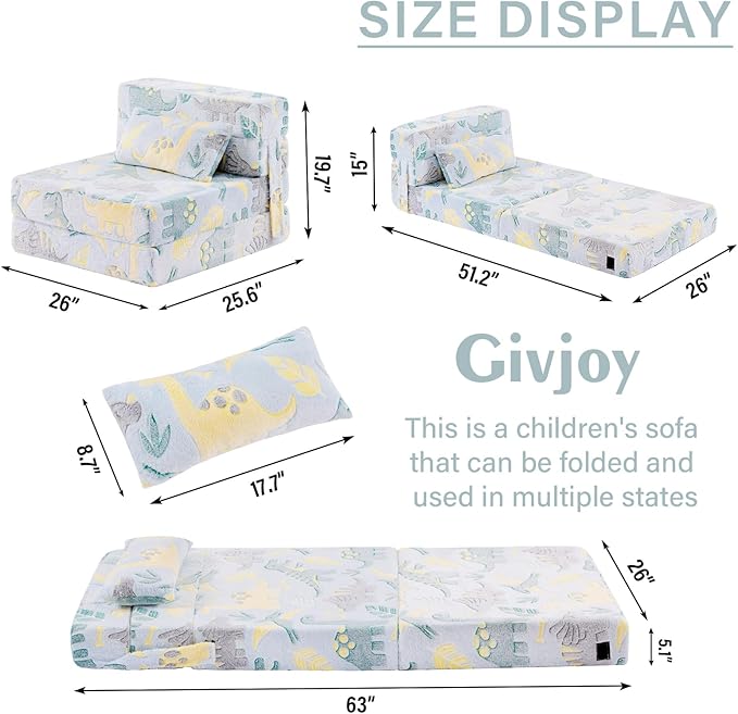 Folding Sofa Bed Floor Mattress - Image 3