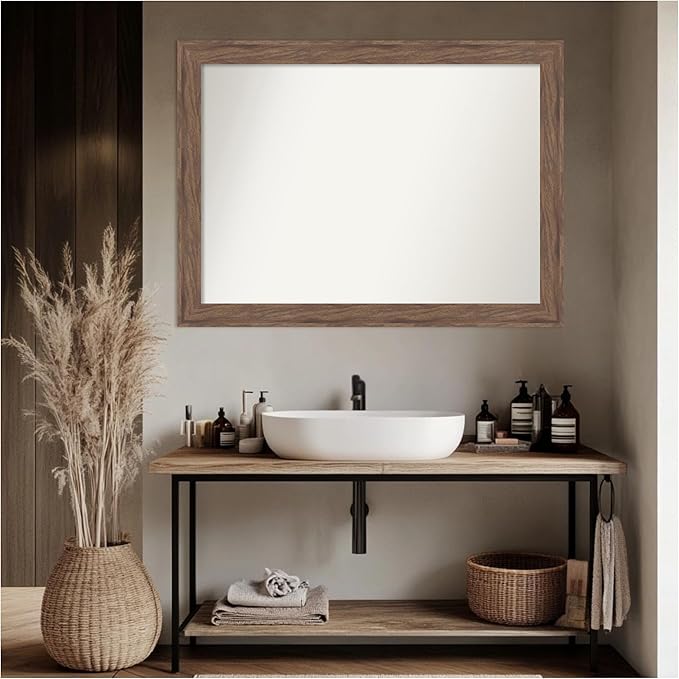 Amanti Art Brown Bathroom Mirror - Image 4