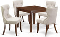 East West Furniture OXSI5-MAH-35 5 Piece Kitchen Table & Chairs Set Includes a by EastWestFurniture