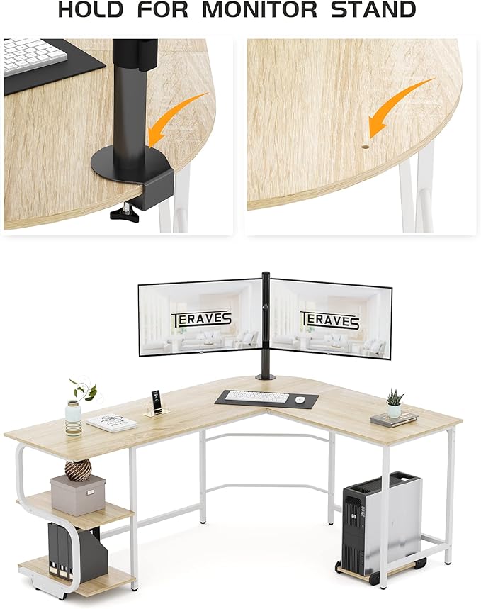 Teraves Reversible L Shaped Desk - Image 6