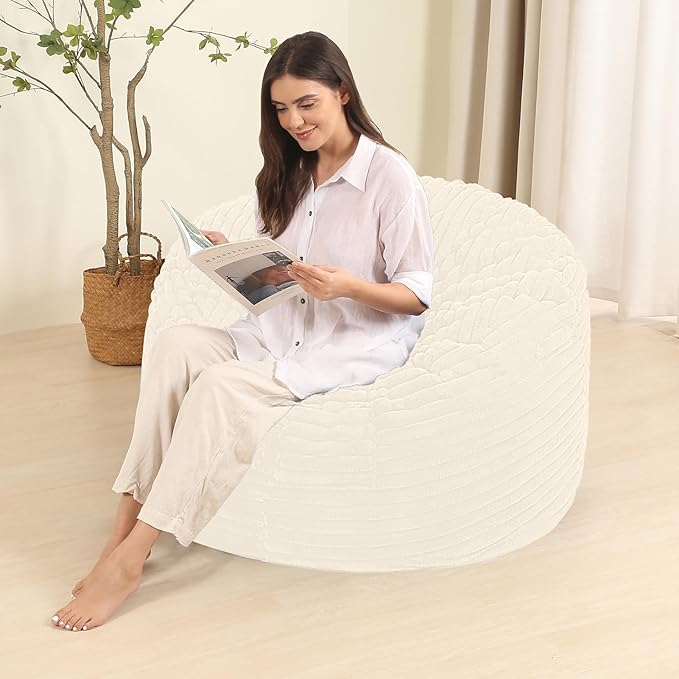 Memory Foam Bean Bag Chair for Adults/Teens, Bean Bag Sofa - Image 5