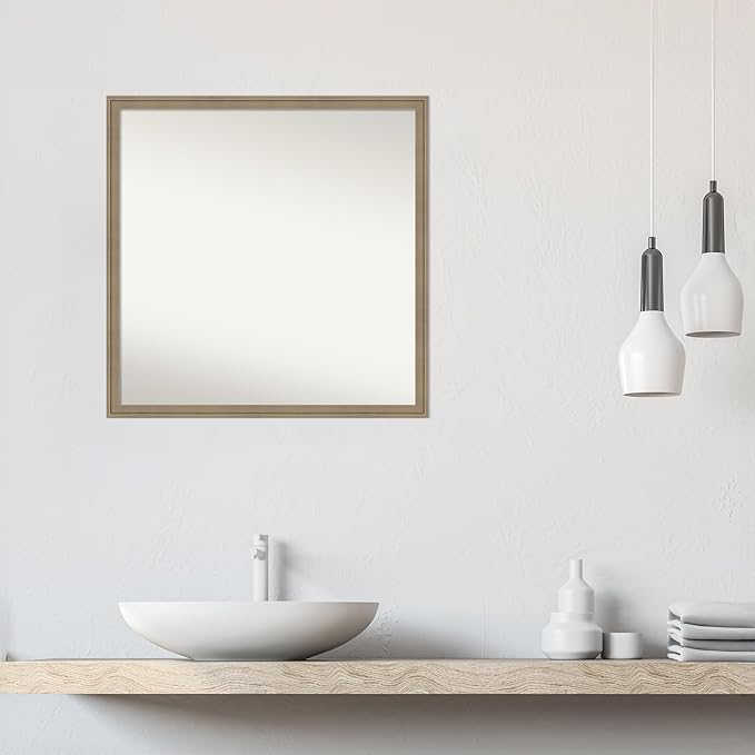 Amanti Art Grey Bathroom Mirror - Image 5