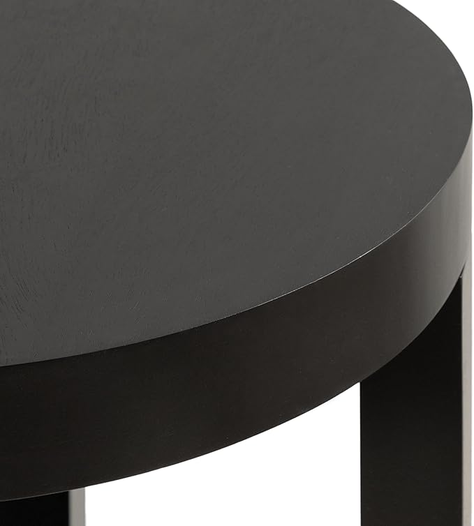 Kate and Laurel Talcott Modern Round Wood Side Table, Natural Wood, - Image 7