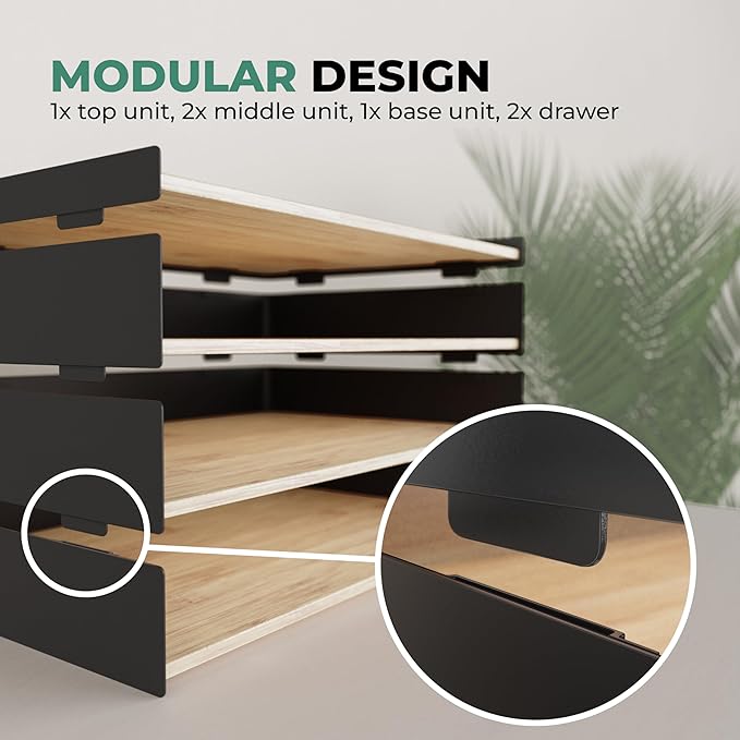 Prosumer's Choice 3-Tier Bamboo Desk Organizer - Image 5