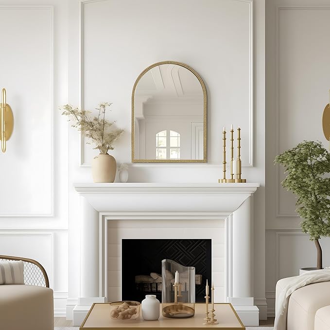 WallBeyond Gold Vintage Mirror for Vanity 22x30 Inch, Living Room - Image 3