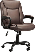 Amazon Basics Classic Puresoft PU Padded Mid-Back Height Adjustable Office by AmazonBasics