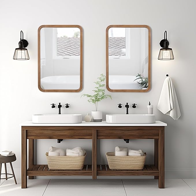 WallBeyond Wood Bathroom Mirror - Image 3