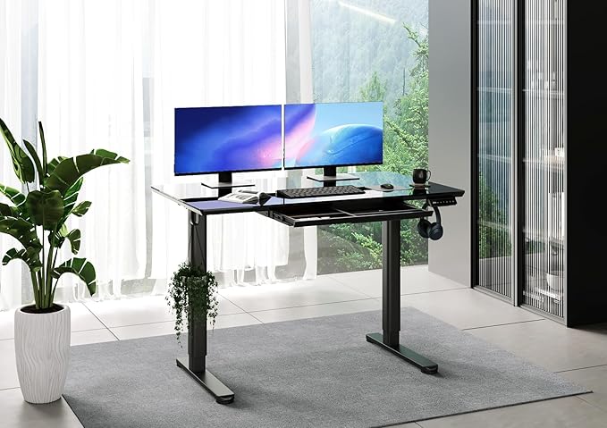 INNOVAR Glass Standing Desk - Image 2