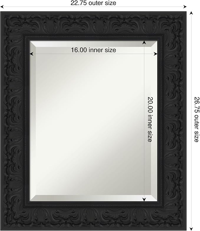 Amanti Art Black Bathroom Mirror - Image 3