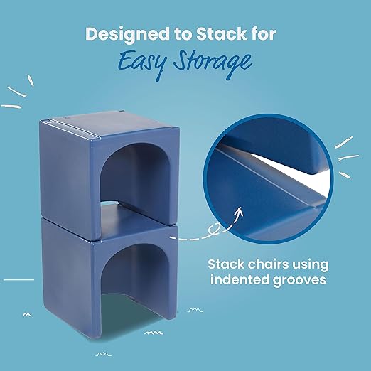 ECR4Kids Tri-Me Table and Cube Chair Set - Image 6
