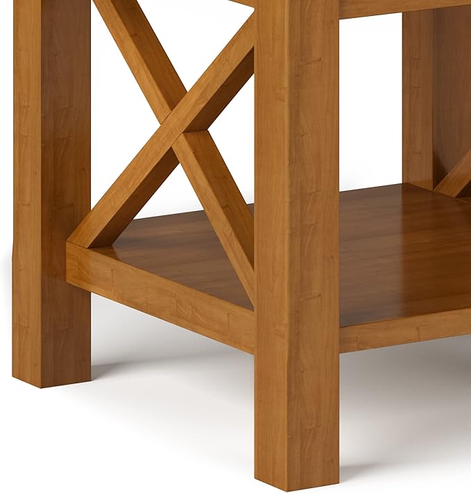 SIMPLIHOME Kitchener SOLID WOOD 21 inch Wide Square Contemporary End Side Table - Image 8