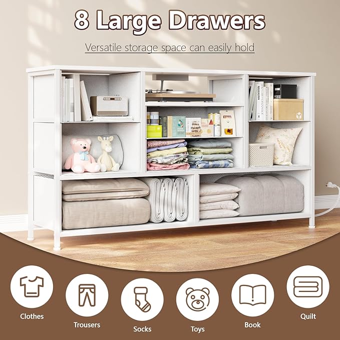 Furnulem Dresser for Bedroom, Wide Chest - Image 8