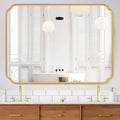 36 x 48 Inch Gold Bathroom Vanity Mirror by FerytangeHome