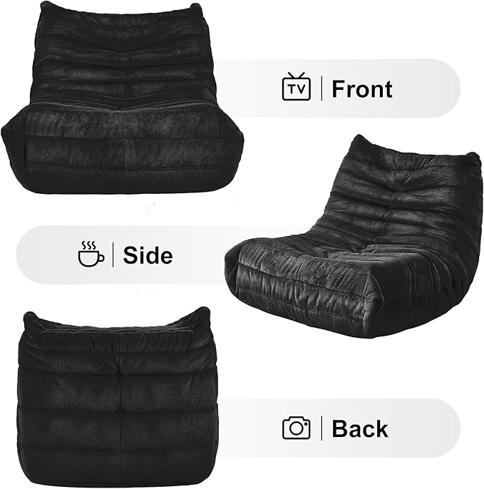 Bean Bag Chairs for Adults Giant Bean Bag Chair Memory Foam BeanBag Chair Big - Image 8