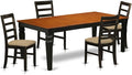 East West Furniture LGPF5-BCH-C 5 Piece Modern Dining Table Set Includes a by EastWestFurniture