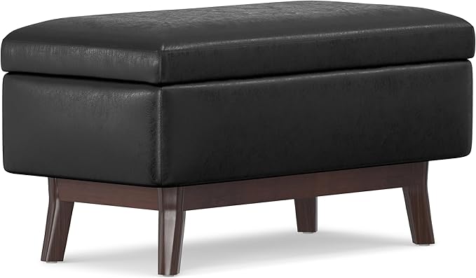 SIMPLIHOME Owen 36 inch Wide Mid Century Modern Small Rectangular Storage - Image 7