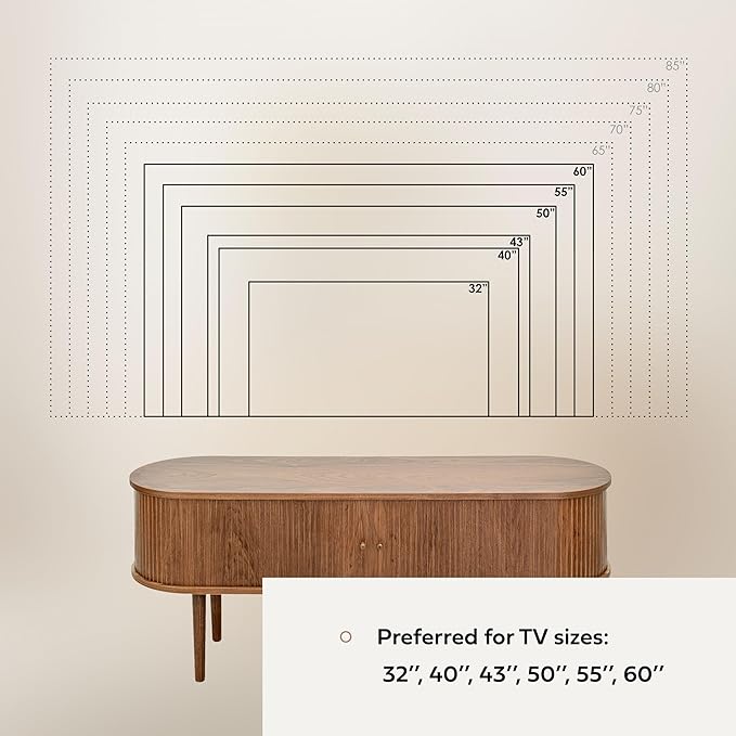 WERMO 55'' TV Stand with Storage and Shelves - Image 6