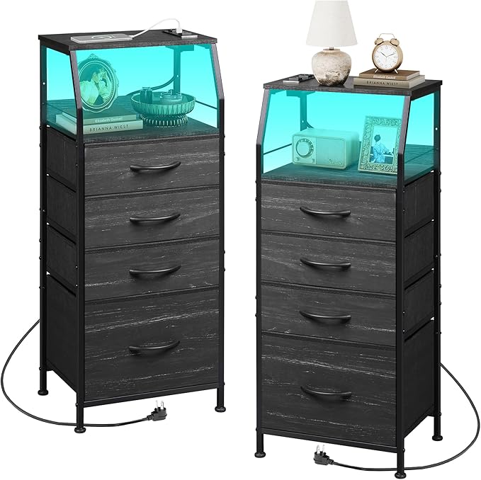 WLIVE Night Stand Set of 2 by WLIVE