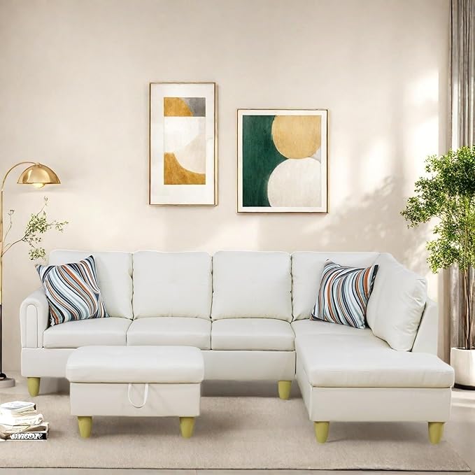 Sectional Couch with Ottoman Storage, L Shaped Sofa Furniture Sets, Modern - Image 3