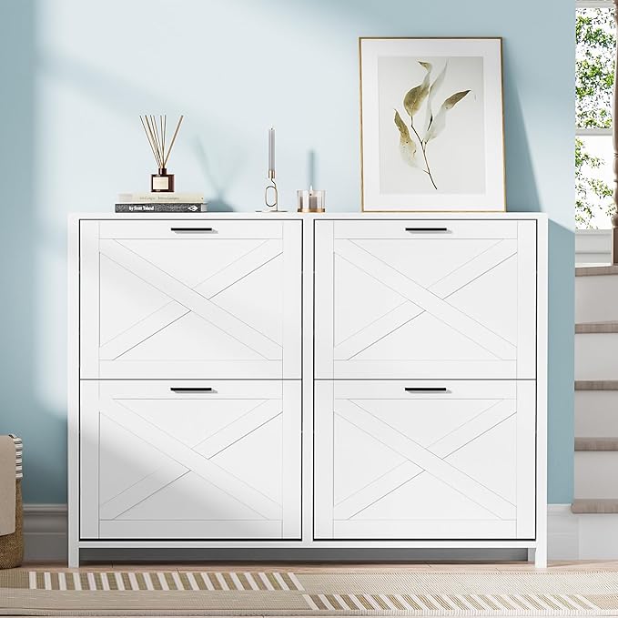47" W Large Shoe Storage Cabinet - Image 3