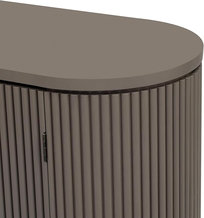 Merax 63" Large Sideboard, Vertical Striped Storage Cabinet - Image 4