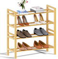 Haddockway Bamboo Shoe Rack for Closet, Free Standing Shoe Organizer by Haddockway